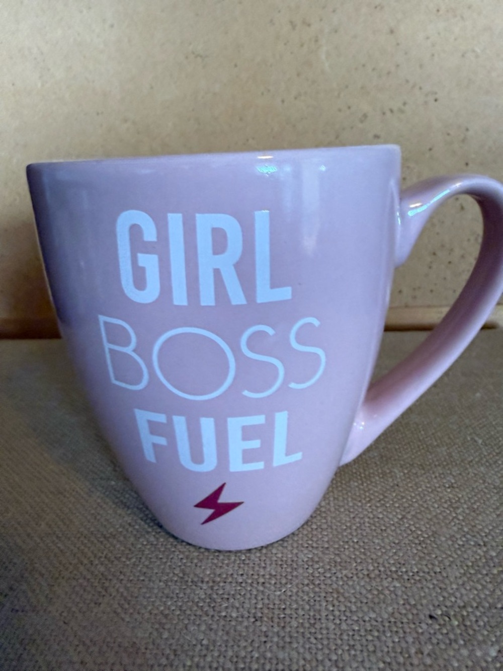 Pink "GIRL BOSS FUEL" Ceramic Mug